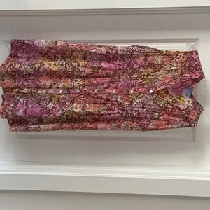 Floral Pink Midi Dress Blue Ginger size S